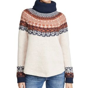 Madewell Brookdale Fair Isle Turtleneck NWT